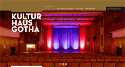 Desktop Screenshot of kulturhaus-gotha.de