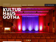 Tablet Screenshot of kulturhaus-gotha.de